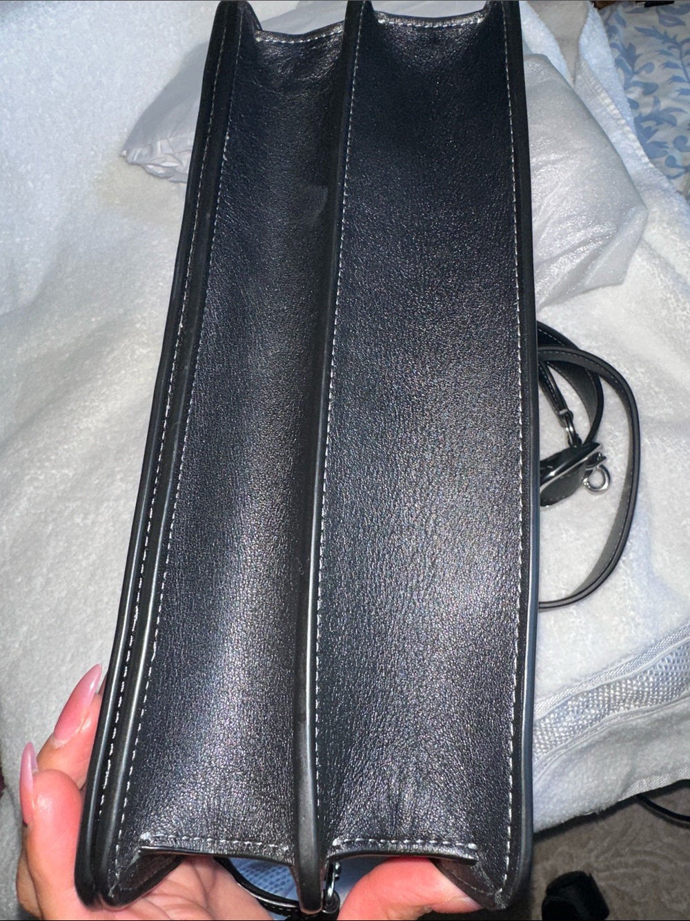 Coach Chain Tabby 30 Bag Leather with Silver - Picture 9 of 11